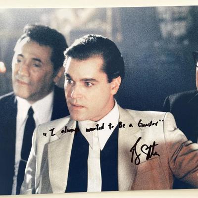 Goodfellas Ray Liotta signed movie photo