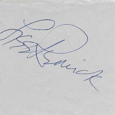 Lee Remick original signature