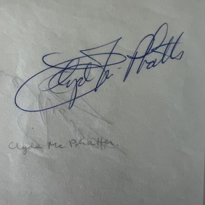 Clyde McPhatter original signature 