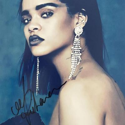 Rihanna signed photo