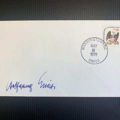 Wolfgang Spate signed first day cover