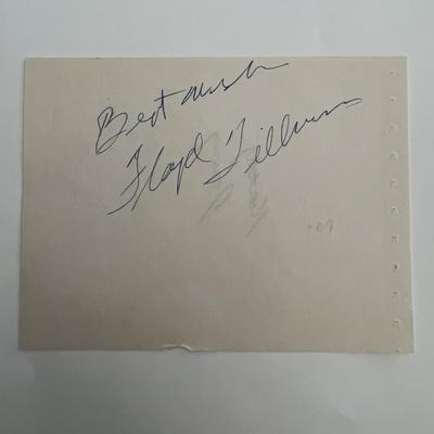 Floyd Tillman original signature