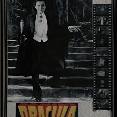 Dracula custom framed print with film slide. 11x14 inches