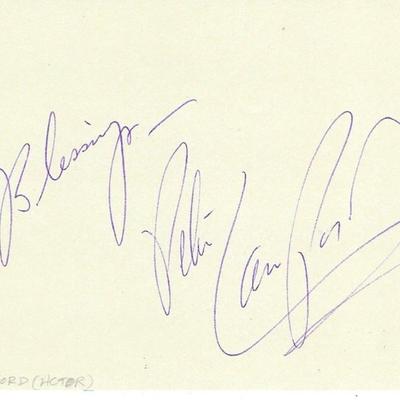 Peter Lawford original signature