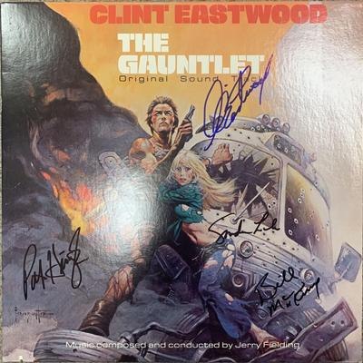The Gauntlet cast signed sound track. GFA Authenticated