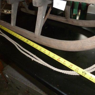 Vintage Wooden Snow Sled