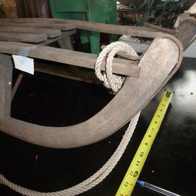 Vintage Wooden Snow Sled