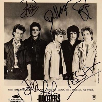 The Hooters signed promo photo 