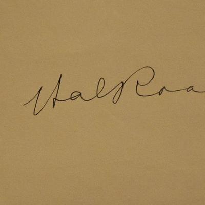 Hal Roach signature slip