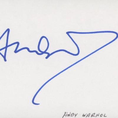 Andy Warhol signature cut