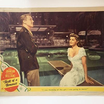 Thrill of a Romance original 1945 vintage lobby card 