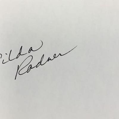 Gilda Radner original signature