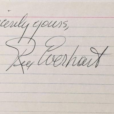 Actor Rex Everhart signature 