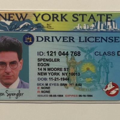 Ghostbuster prop license- Egon Spengler