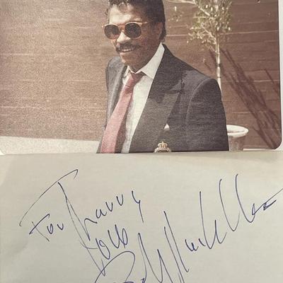 Billy Dee Williams original signature