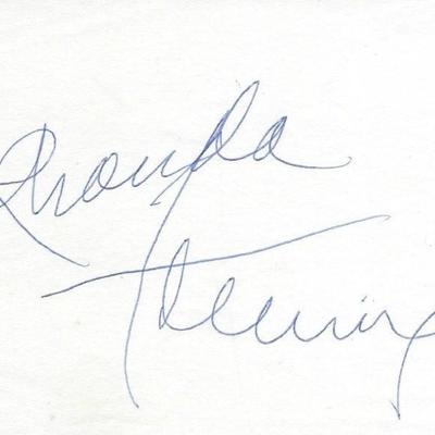 The Last Outpost Rhonda Fleming original signature