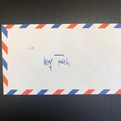Wolfgang Falck signed first day cover