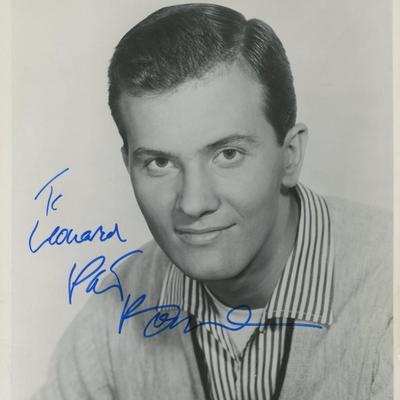 Pat Boone signed photo