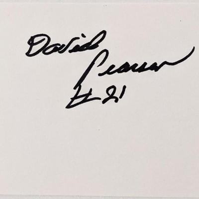 NASCAR legend David Pearson autograph