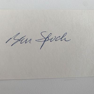 Author Dr. Benjamin Spock original signature 
