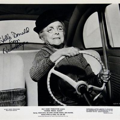 Helen Hayes signed portrait photo 