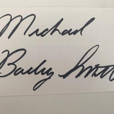 Michael Bailey Smith original signature