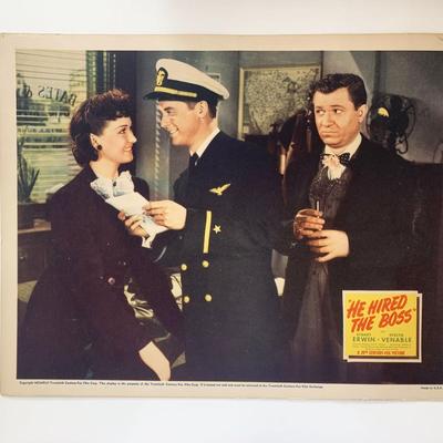 He Hired the Boss original 1942 vintage lobby card