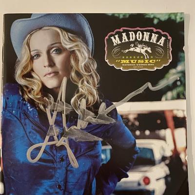 Madonna Music signed CD album insert