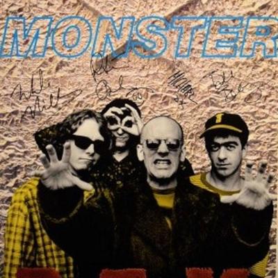 REM signed Monster promo poster
