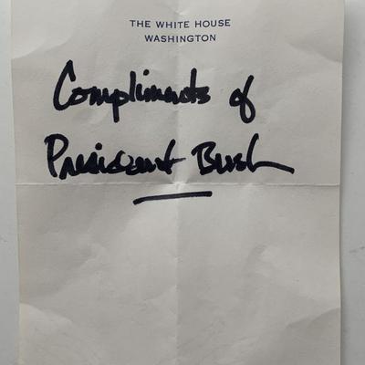 George W. Bush Presidential note