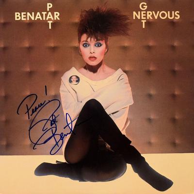 Pat Benatar signed Get Nervous album 