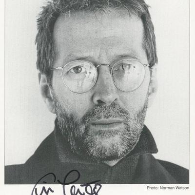 Eric Clapton signed photo. GFA Authenticated