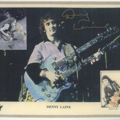 The Moody Blues Denny Laine signed photo