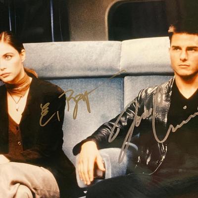 Mission: Impossible Tom Cruise and Emmanuelle BÃ©art Signed Movie Photo