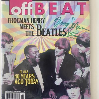 Frogman Henry signed magazine 