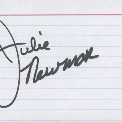 Julie Newmar original signature
