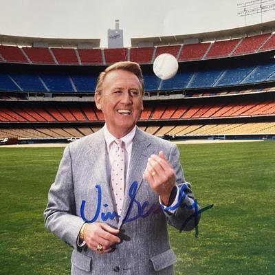 Vin Scully signed photo