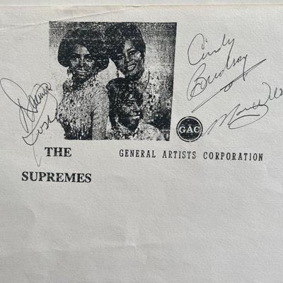 The Supremes signed promo flat