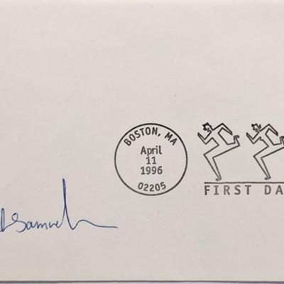 Olympian Joan Benoit Samuelson signed first day cover