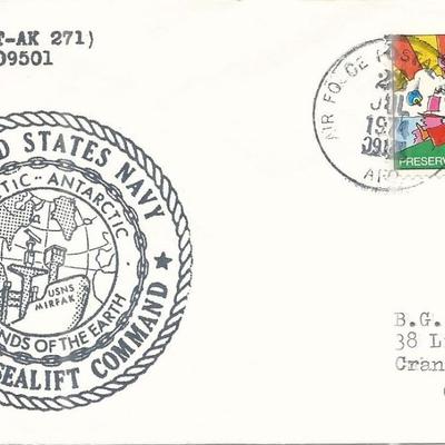 US Navy Military Sealift Command Arctic-Antarctic 1974 First Day Cover