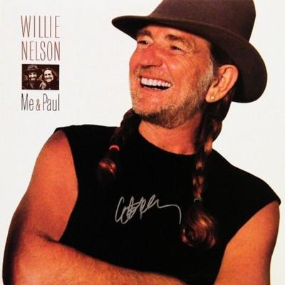 Willie Nelson signed Me & Paul album