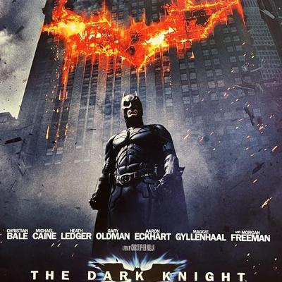Batman The Dark Knight 2008 original teaser double-sided movie poster