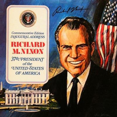Richard Nixon signed Inaugural Address album