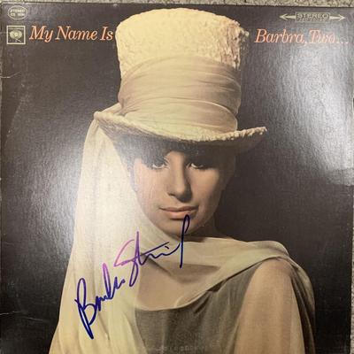 Barbara Streisand My Name Is Barbara Two signed album. GFA Authenticated