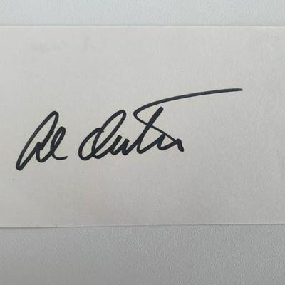 Al Oerter original signature