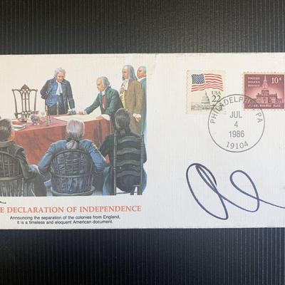 Alan Morton Dershowitz signed first day cover