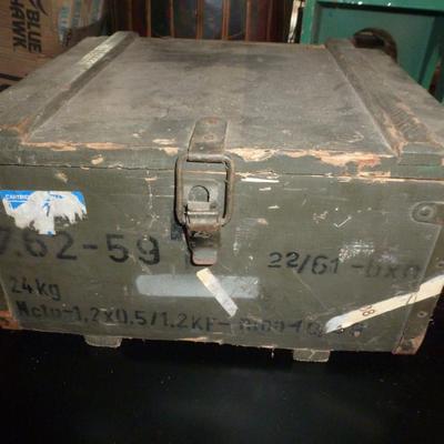 Tin Lined Military Ammo Box