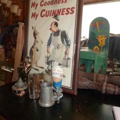 Pub Decor and Drink Ware