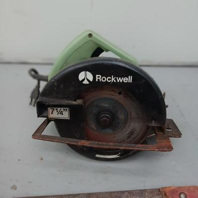 ROCKWELL 7 1/4" CIRCULAR SAW AND A HAND SAW