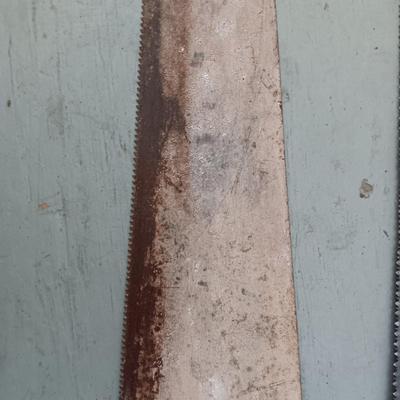 2 VINTAGE HAND SAWS